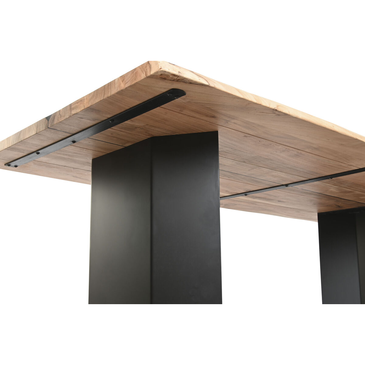 Mesa de Comedor Home ESPRIT Metal Madera de acacia 200 x 100 x 76 cm 5 S3061082_4