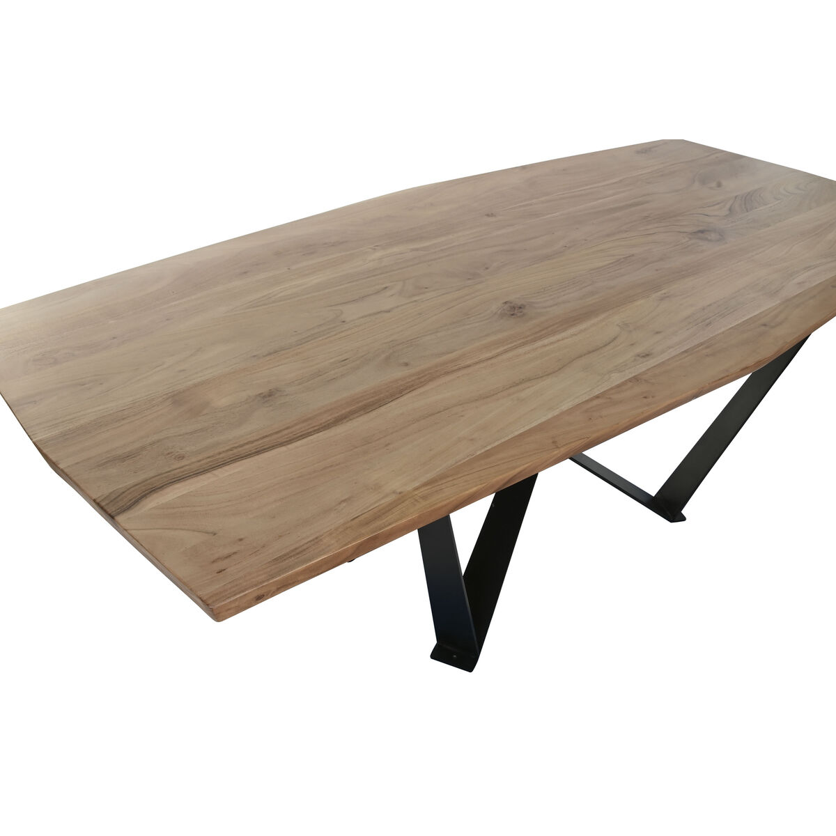 Mesa de Comedor Home ESPRIT Metal Madera de acacia 220 x 100 x 76 cm 3 S3061083_2