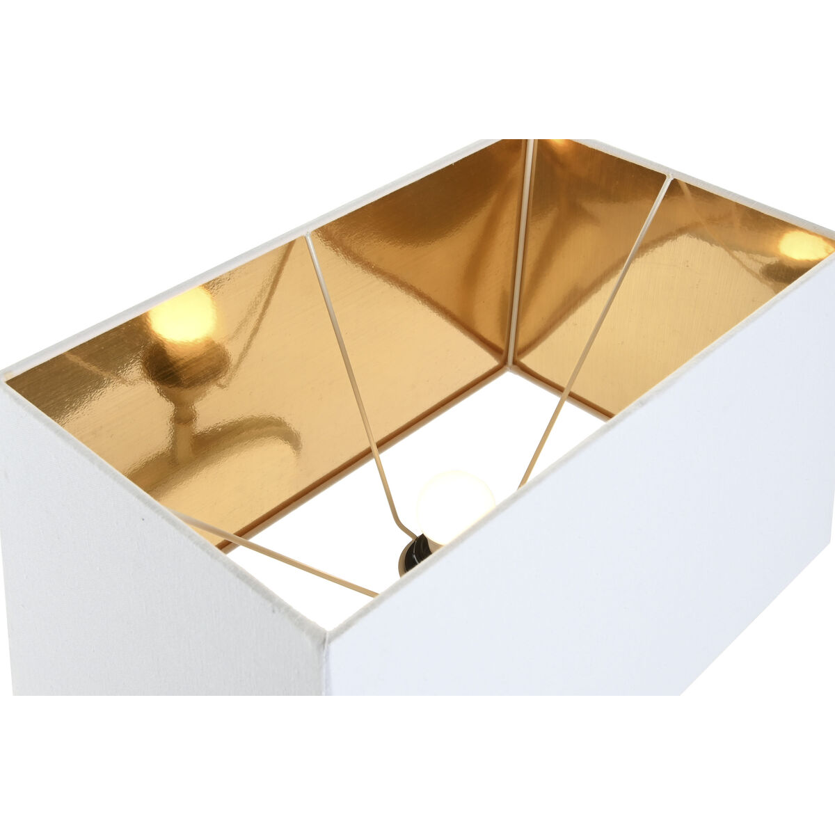 Lámpara de mesa Home ESPRIT Blanco Dorado 50 W 220 V 4 S3061101_3