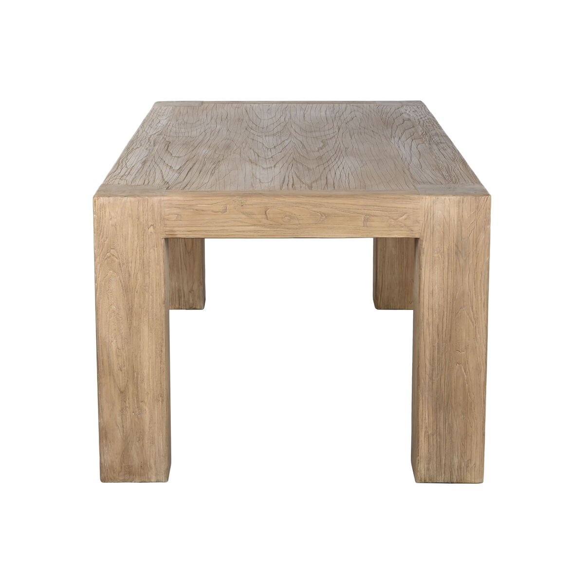 Mesa de Comedor Home ESPRIT Natural Madera de olmo 220 x 100 x 76 cm 2 S3061005_1