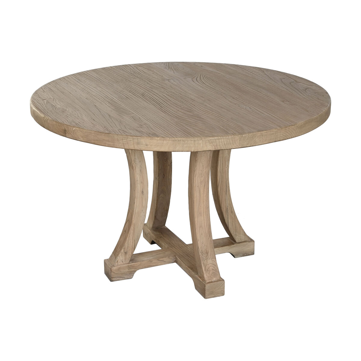 Mesa de Comedor Home ESPRIT Natural Madera de olmo 120 x 120 x 76 cm 1 S3061007_0