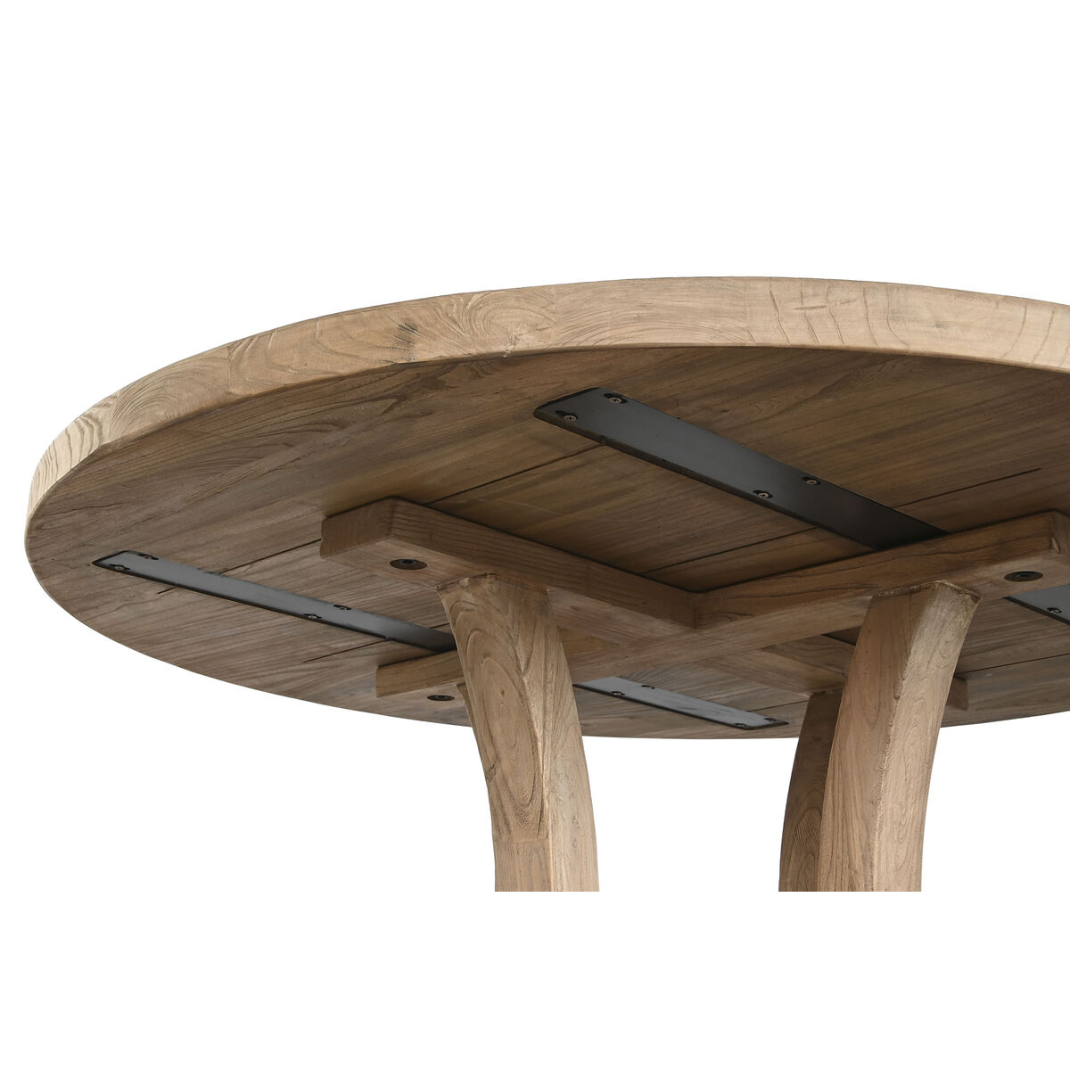 Mesa de Comedor Home ESPRIT Natural Madera de olmo 120 x 120 x 76 cm 5 S3061007_4