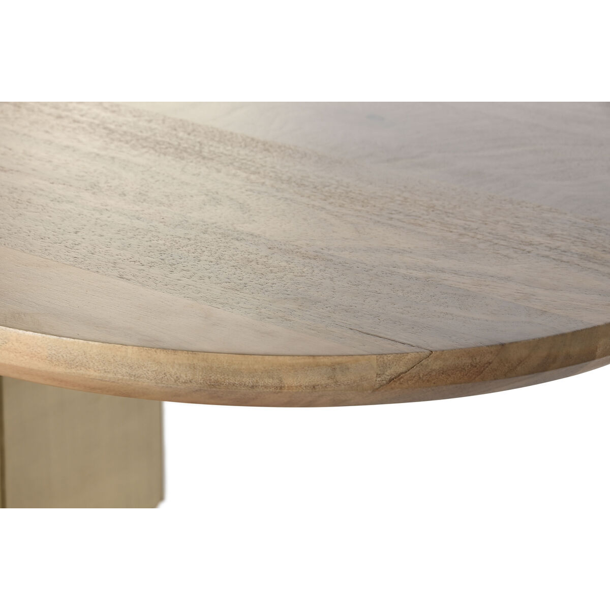 Mesa de Comedor Home ESPRIT Dorado Latón Madera de mango 210 x 110 x 76 cm 5 S3061208_4