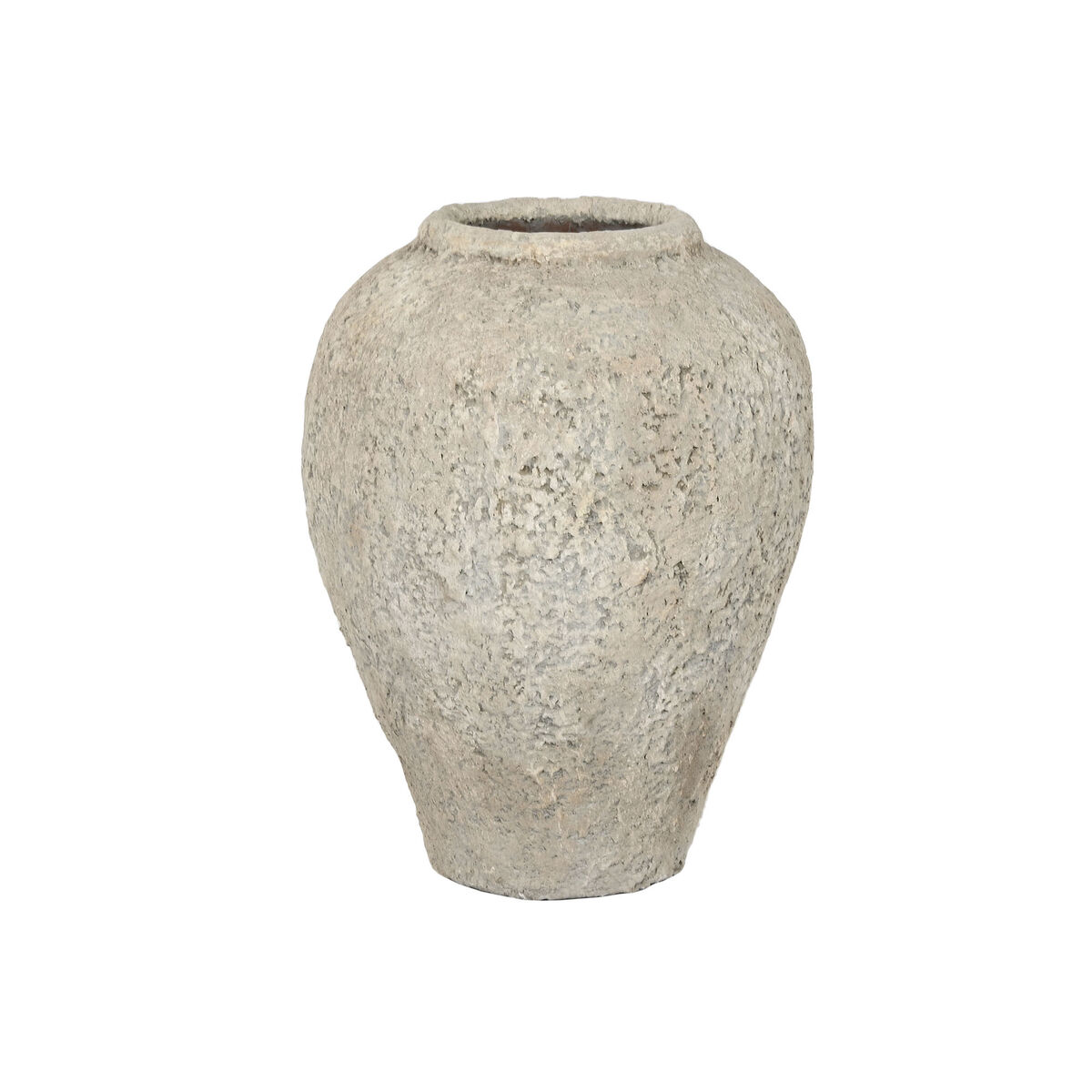 Jarrón Home ESPRIT Gris Terracota 40 x 40 x 55 cm 1 S3061213_0