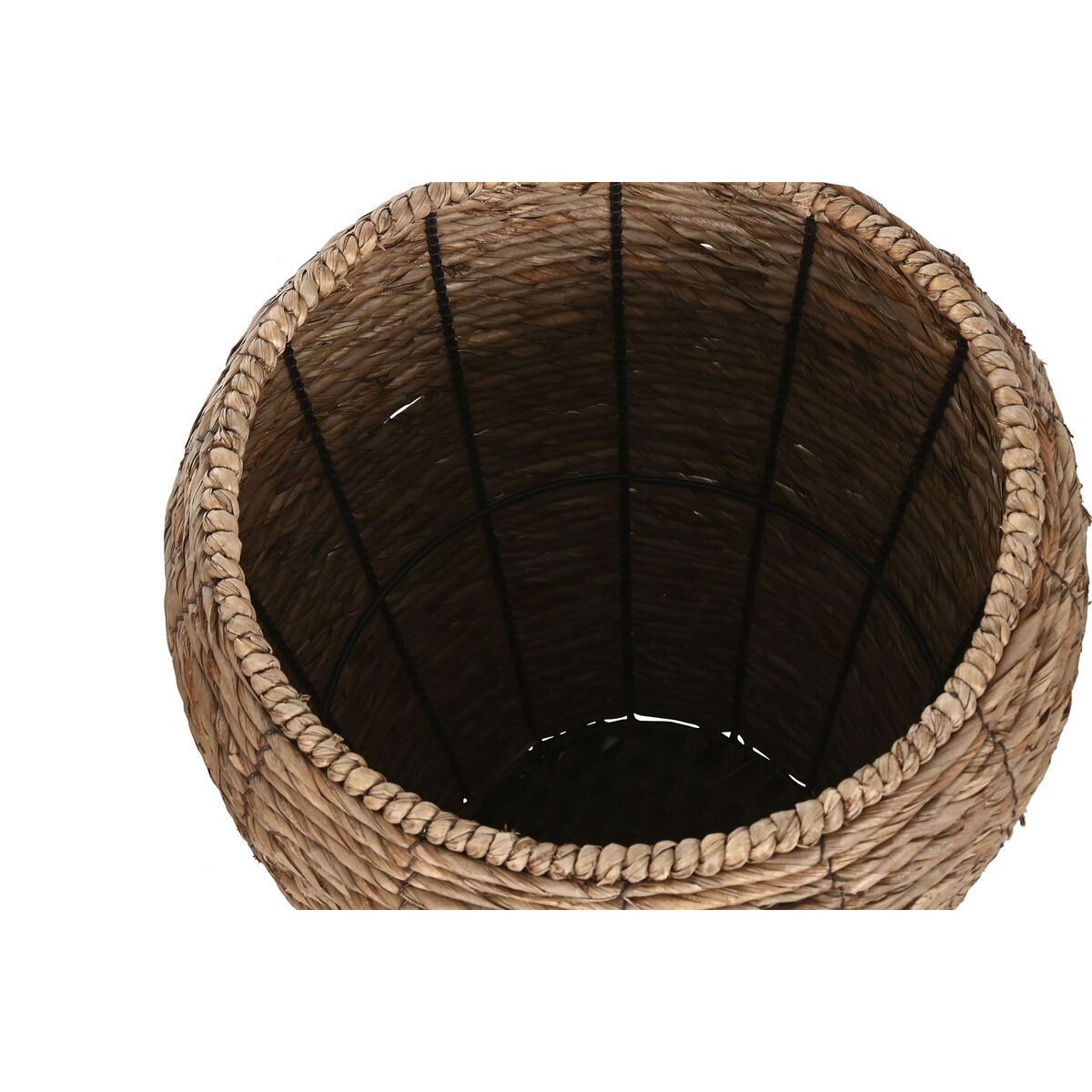 Macetero Home ESPRIT Marrón Metal Fibra Urbano 44 x 44 x 60 cm (3 Piezas) 4 S3060930_3