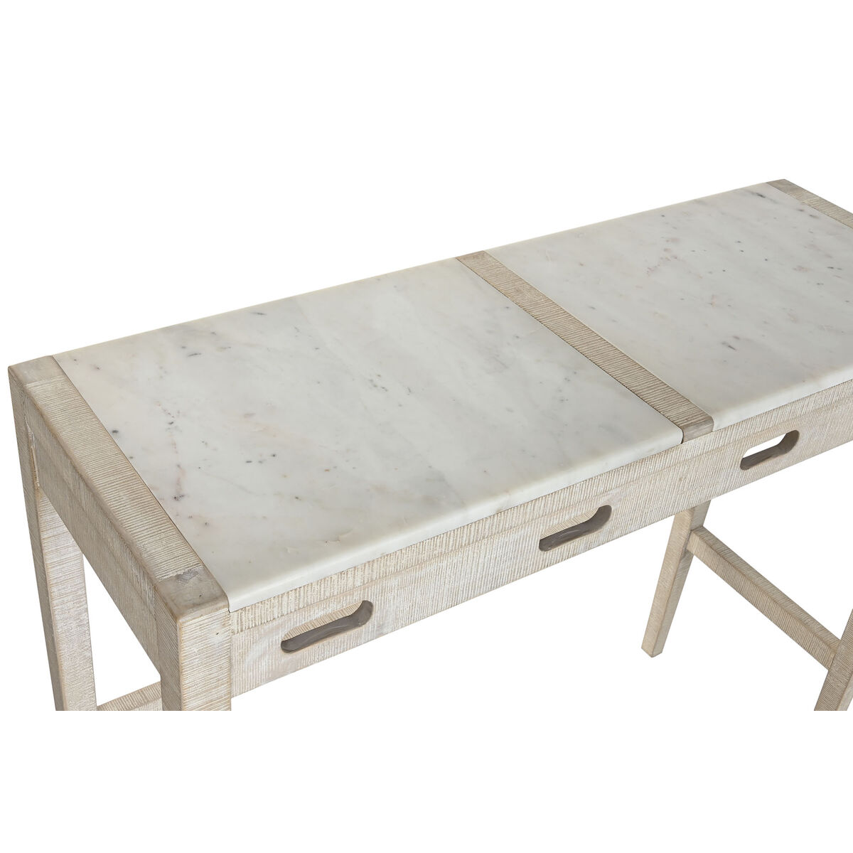 Conjunto de Mesa con Sillas Home ESPRIT Blanco Natural 112 x 40 x 96 cm 3 S3060903_2