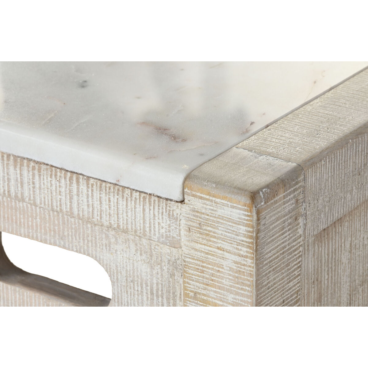 Conjunto de Mesa con Sillas Home ESPRIT Blanco Natural 112 x 40 x 96 cm 6 S3060903_5