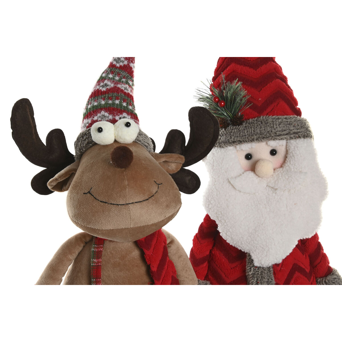 Adorno Navideño Home ESPRIT Rojo Verde 30 X 21 X 54 CM (2 Unidades) 2 S3062444_1