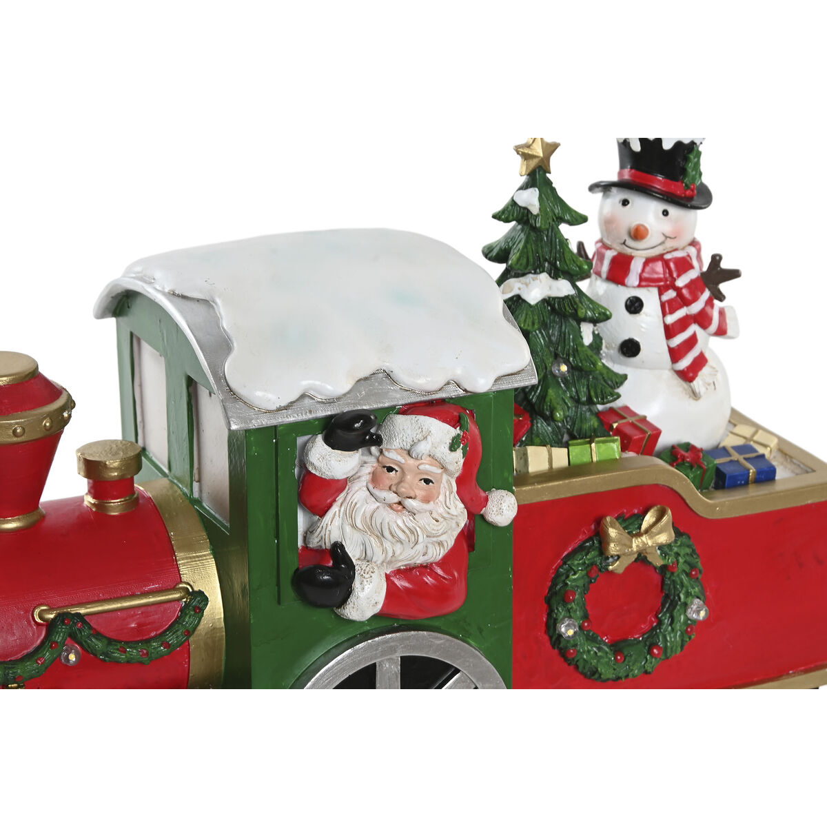 Adorno Navideño Home ESPRIT Rojo Verde Tren 4 S3062562_3