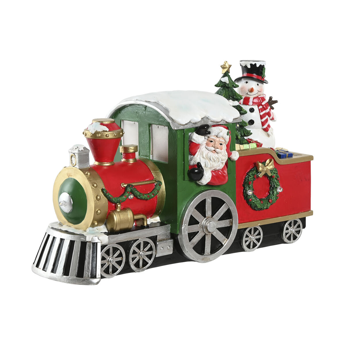 Adorno Navideño Home ESPRIT Rojo Verde Tren 1 S3062562_0