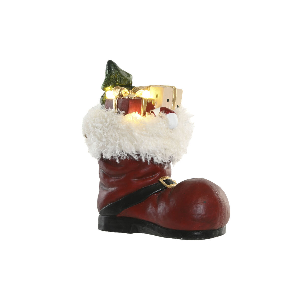 Adorno Navideño Home ESPRIT Blanco Rojo Verde Dorado Bota 29 X 16,5 X 33,5 CM 2 S3062453_1