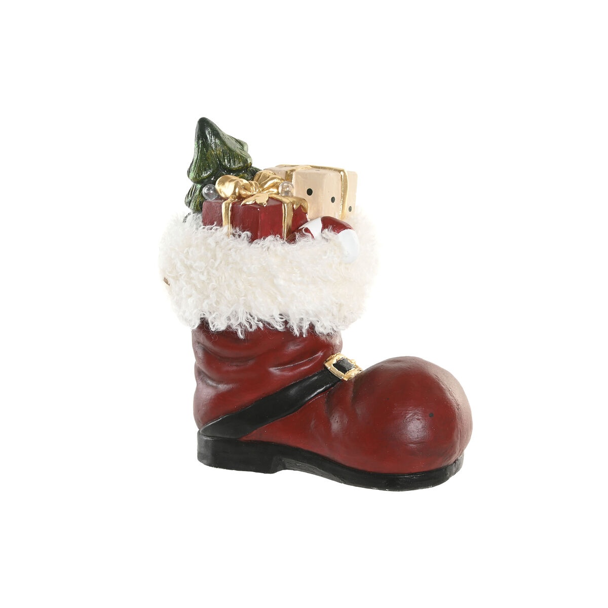 Adorno Navideño Home ESPRIT Blanco Rojo Verde Dorado Bota 29 X 16,5 X 33,5 CM 1 S3062453_0