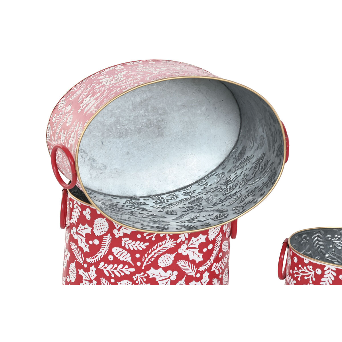 Set Adornos de Navidad Home ESPRIT Rojo Verde Navidad 28,5 x 19,5 x 24 cm (3 Piezas) (2 Unidades) 3 S3062184_2