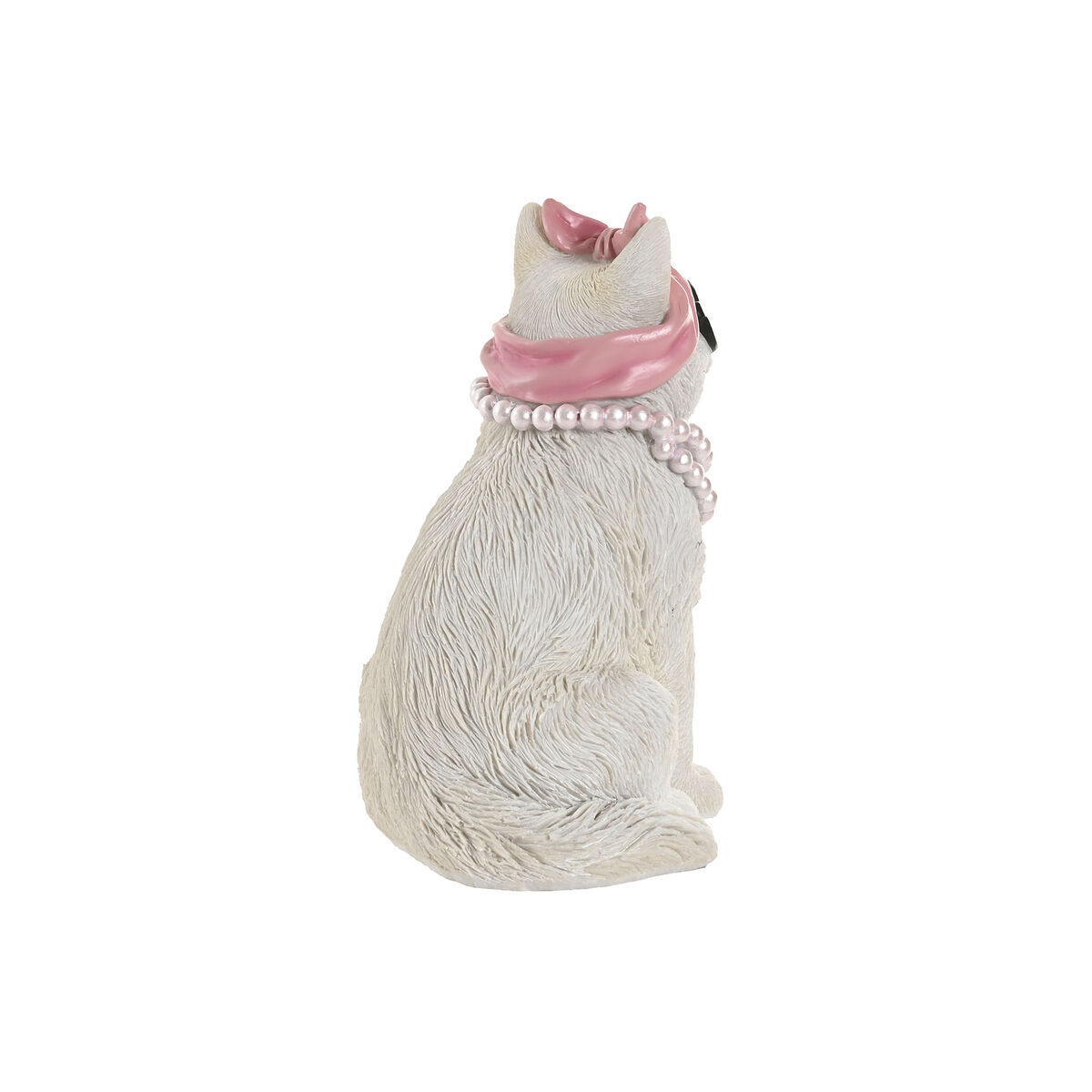 Figura Decorativa Home ESPRIT Azul Blanco Rosa Gato 13,5 X 13 X 19,5 CM (2 Unidades) 3 S3061609_2