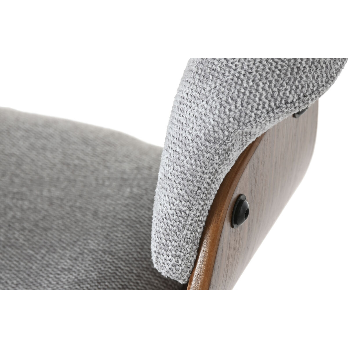 Silla de Comedor Home ESPRIT Marrón Gris Poliéster Nogal Poliuretano 61 x 46 x 78 cm 6 S3061681_5