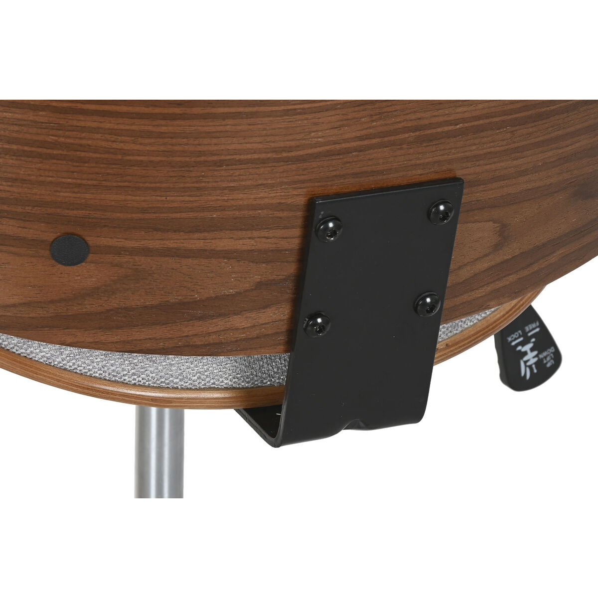 Silla de Oficina Home ESPRIT Marrón Gris Plateado 3 S3061687_2