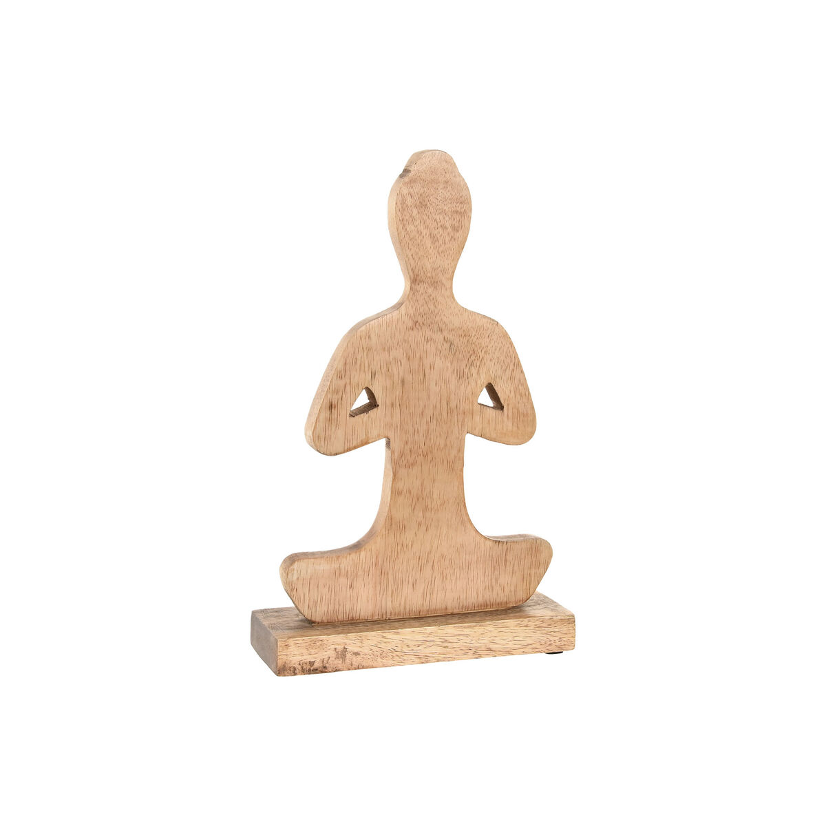 Figura Decorativa Home ESPRIT Marrón claro Natural Yoga Árabe 17,7 X 6 X 28,5 CM (3 Unidades) 3 S3062029_2