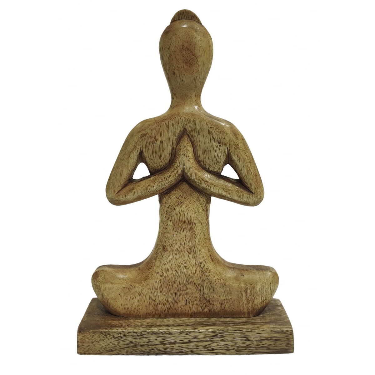 Figura Decorativa Home ESPRIT Marrón claro Natural Yoga Árabe 17,7 X 6 X 28,5 CM (3 Unidades) 4 S3062029_3