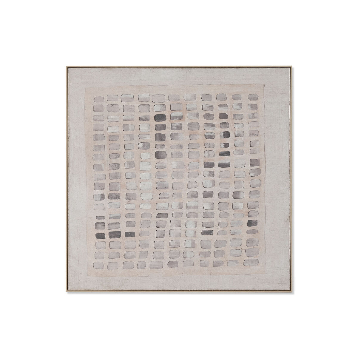 Cuadro 3D Home ESPRIT Yute Poliestireno 100 x 4 x 100 cm 1 S3061824_0