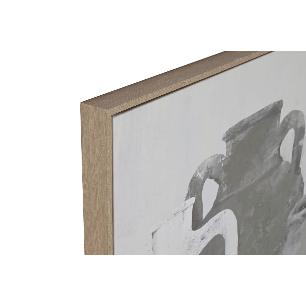 Lienzo Home ESPRIT Negro Gris Oriental Jarrón 90 x 4 x 120 cm (2 Unidades) 4 S3061832_3