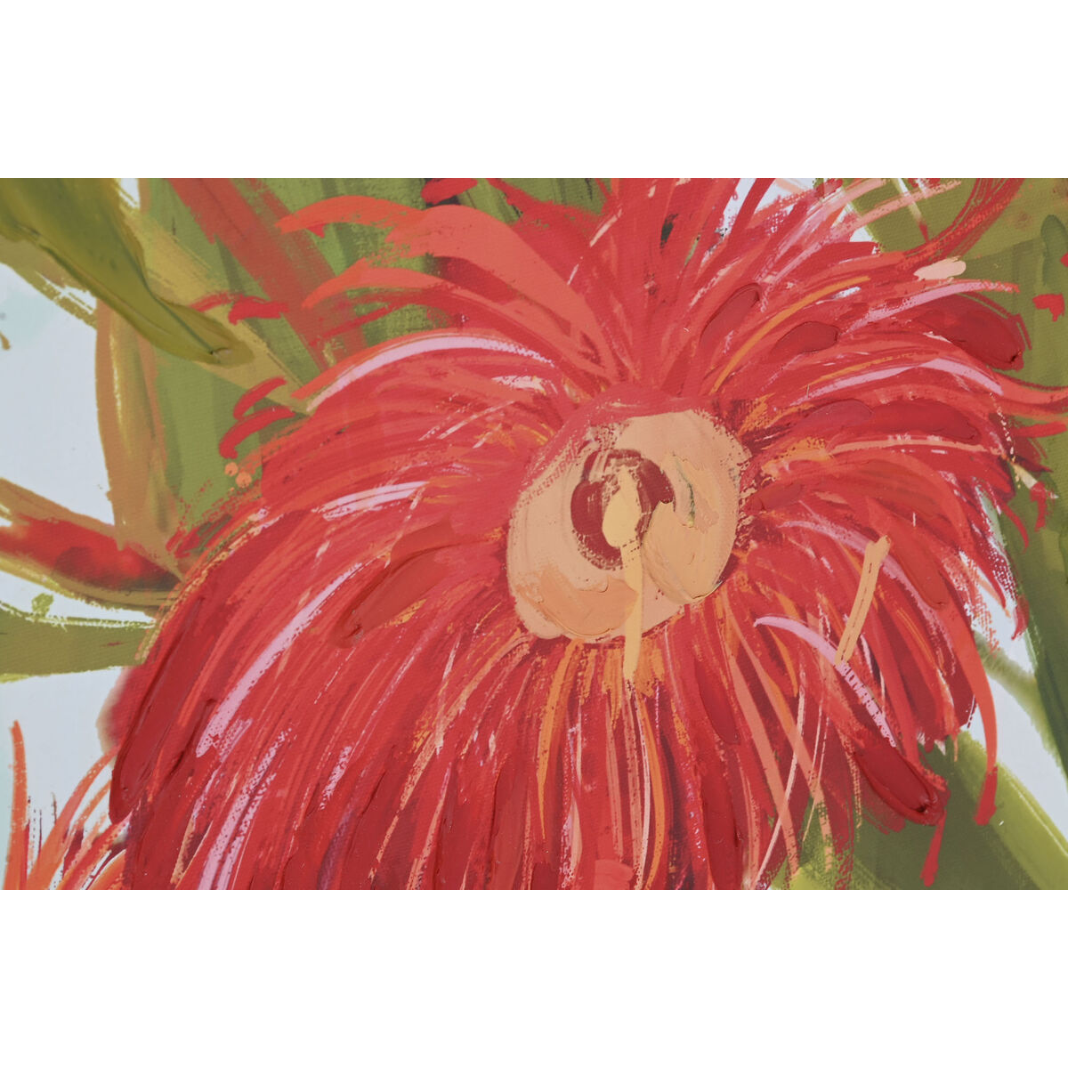 Lienzo Home ESPRIT Amarillo Azul Flores Shabby Chic 100 x 4 x 100 cm (2 Unidades) 3 S3061838_2