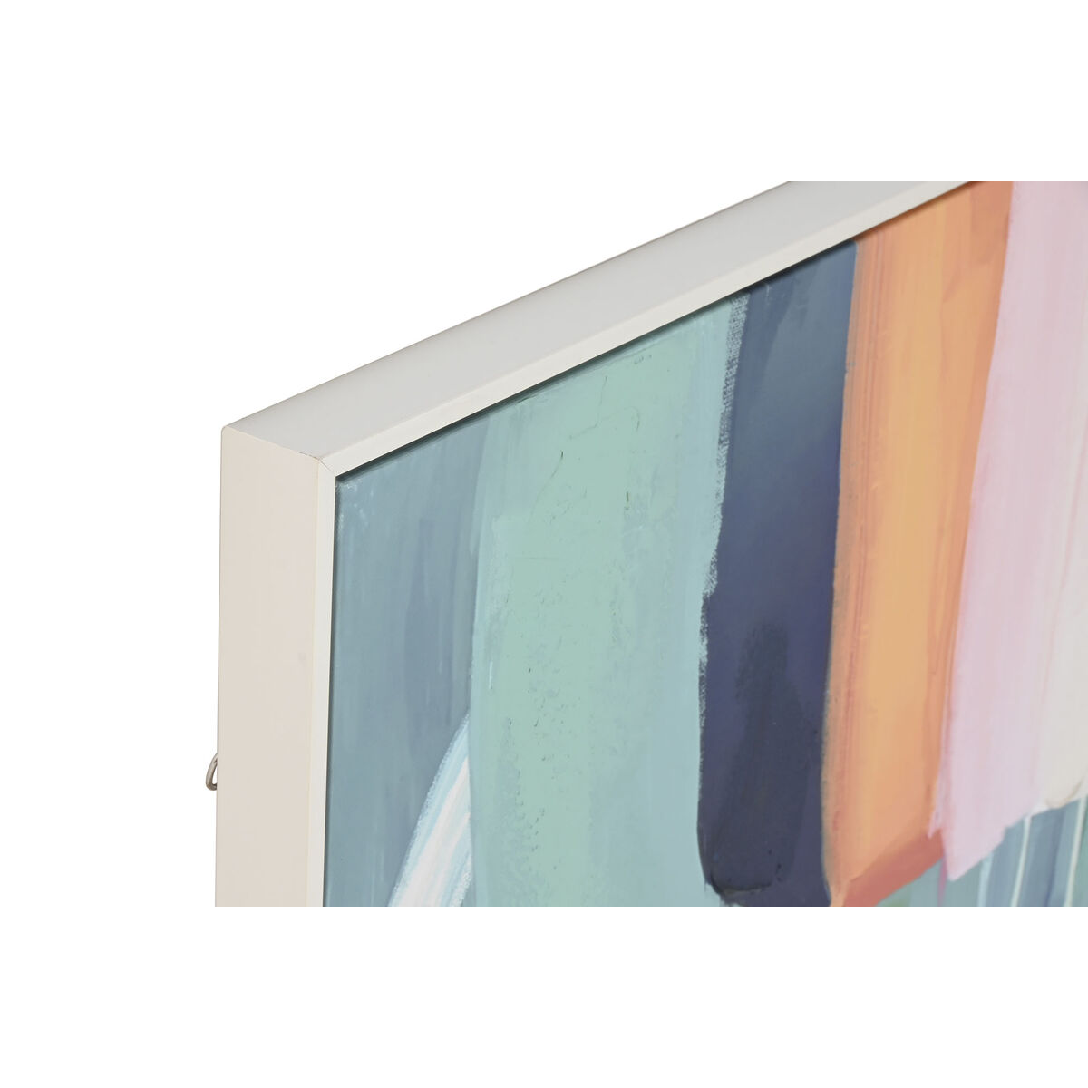 Lienzo Home ESPRIT Blanco Turquesa Abstracto Urbano 120 x 4 x 90 cm (2 Unidades) 2 S3061841_1