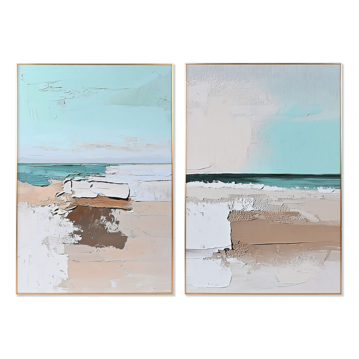 Cuadro Home ESPRIT Aluminio Madera MDF 80 x 3,5 x 120 cm 1 S3061849_0