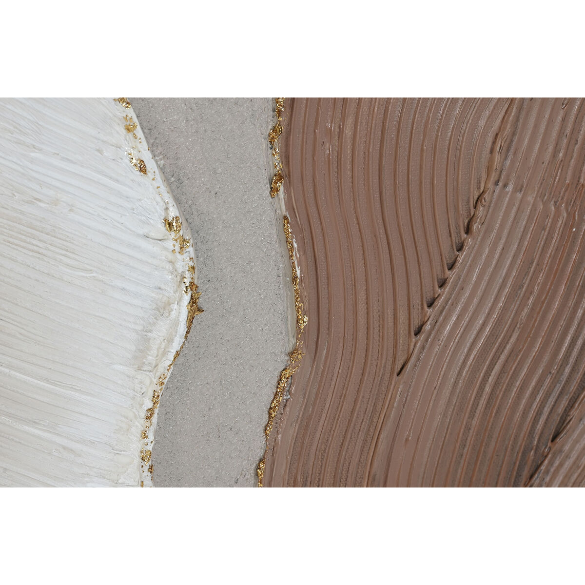 Lienzo Home ESPRIT Blanco Marrón Abstracto Escandinavo 50 x 3 x 100 cm (2 Unidades) 3 S3061862_2