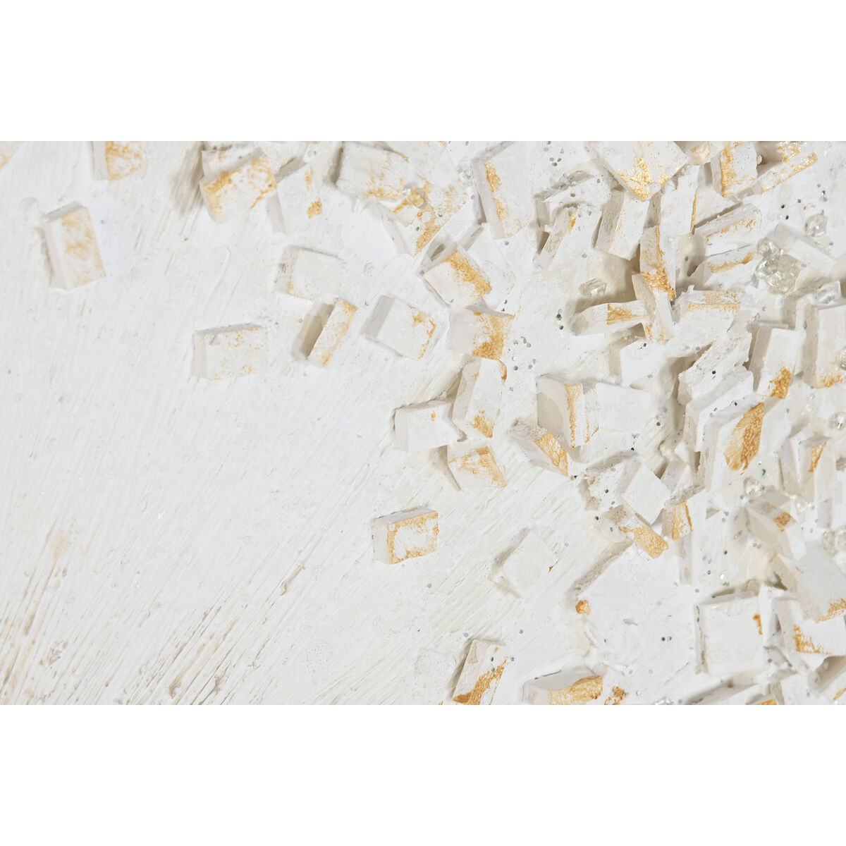 Lienzo Home ESPRIT Blanco Círculos 102 x 4,5 x 102 cm (2 Unidades) 3 S3061863_2