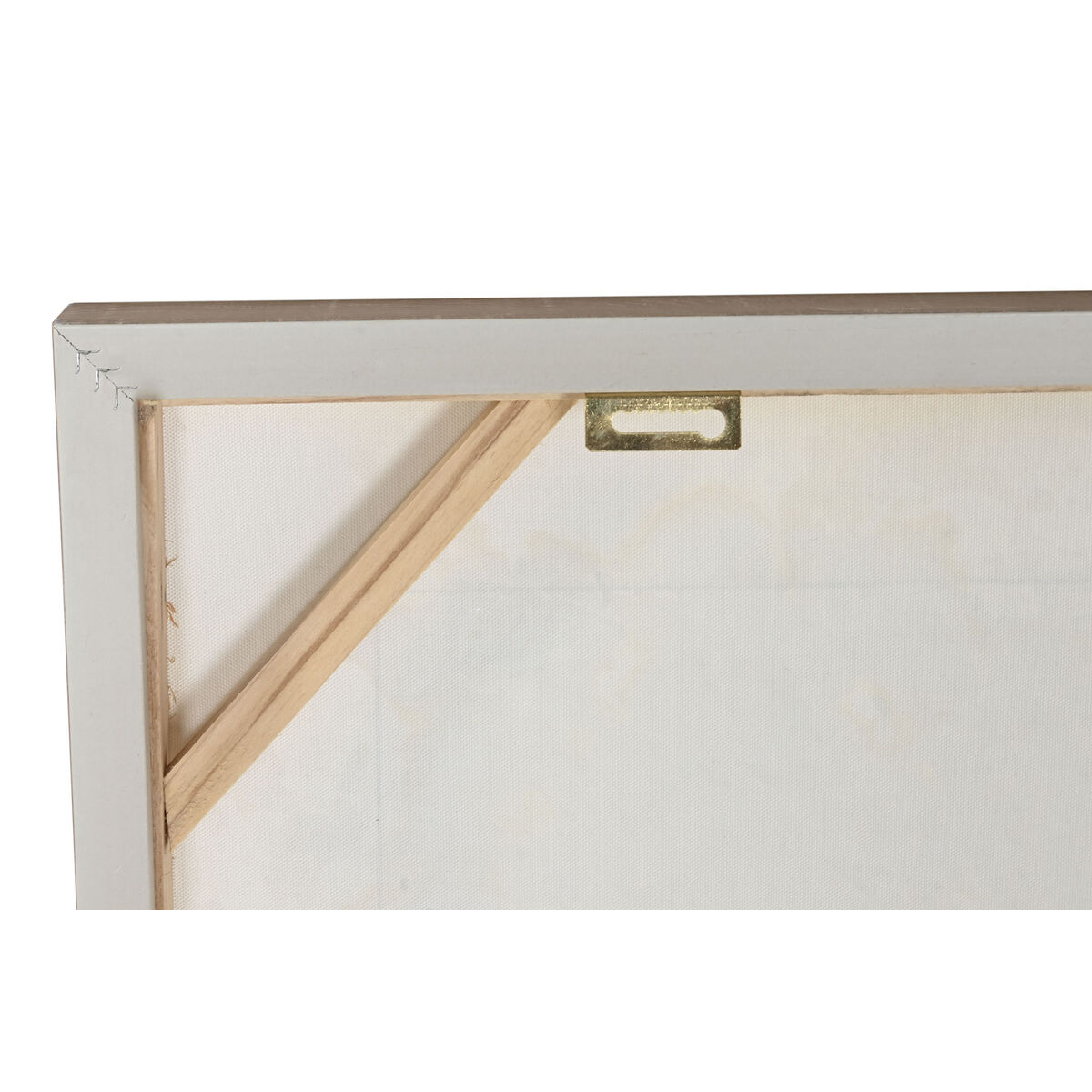 Lienzo Home ESPRIT Blanco Círculos 102 x 4,5 x 102 cm (2 Unidades) 4 S3061863_3