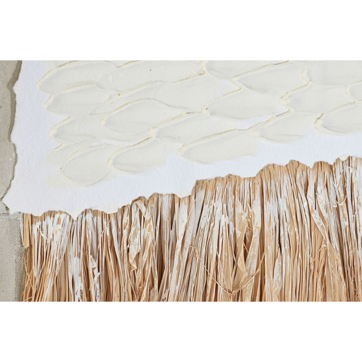Lienzo Home ESPRIT Blanco Natural Boho 82 x 4,5 x 82 cm (2 Unidades) 3 S3061864_2