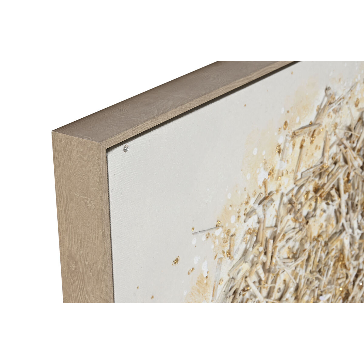 Lienzo Home ESPRIT Blanco Dorado Árbol Tradicional 82 x 4 x 122 cm (2 Unidades) 2 S3061870_1