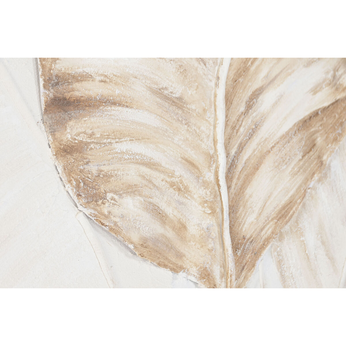 Lienzo Home ESPRIT Blanco Beige Hojas Escandinavo 102,5 X 5,5 X 152,5 CM 4 S3062122_3