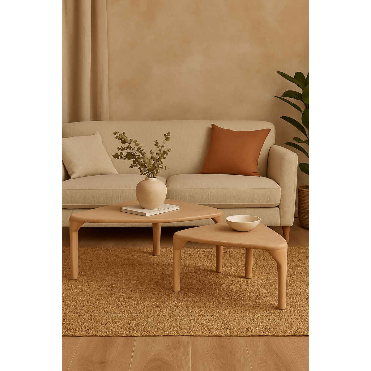 Juego de 2 mesas Home ESPRIT 11 X 60 X 38 CM 2 S3062765_1