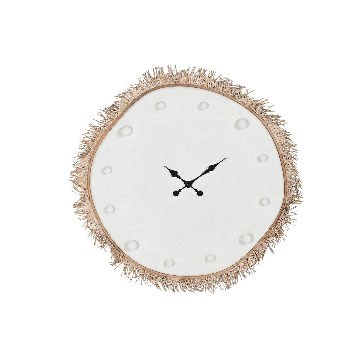 Reloj de Pared Home ESPRIT Blanco Fibra Madera MDF Scandi 85 X 7 X 85 CM 1 S3062289_0