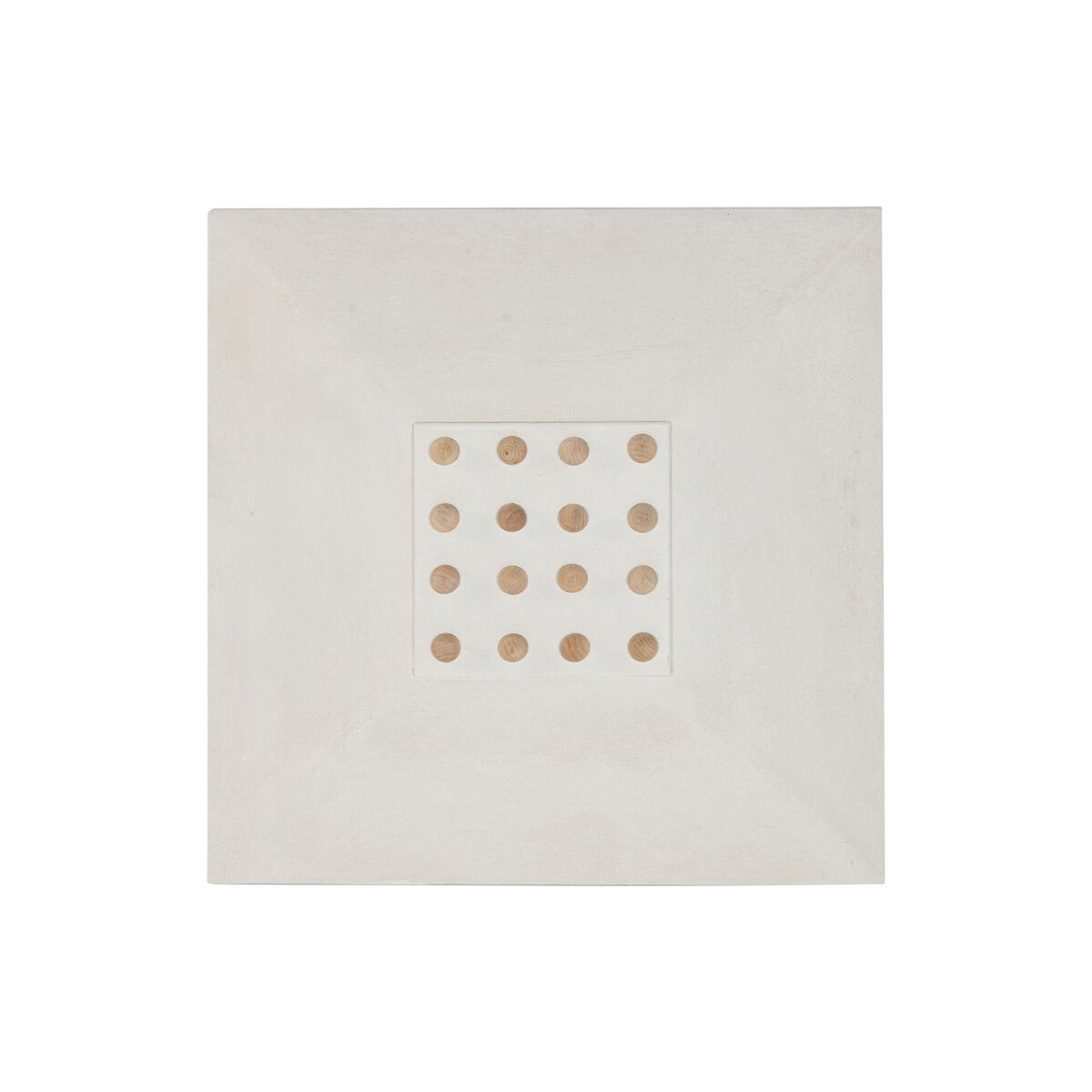 Decoración de Pared Home ESPRIT Blanco Natural Scandi Bolitas 80 x 6 x 80 cm 1 S3062294_0