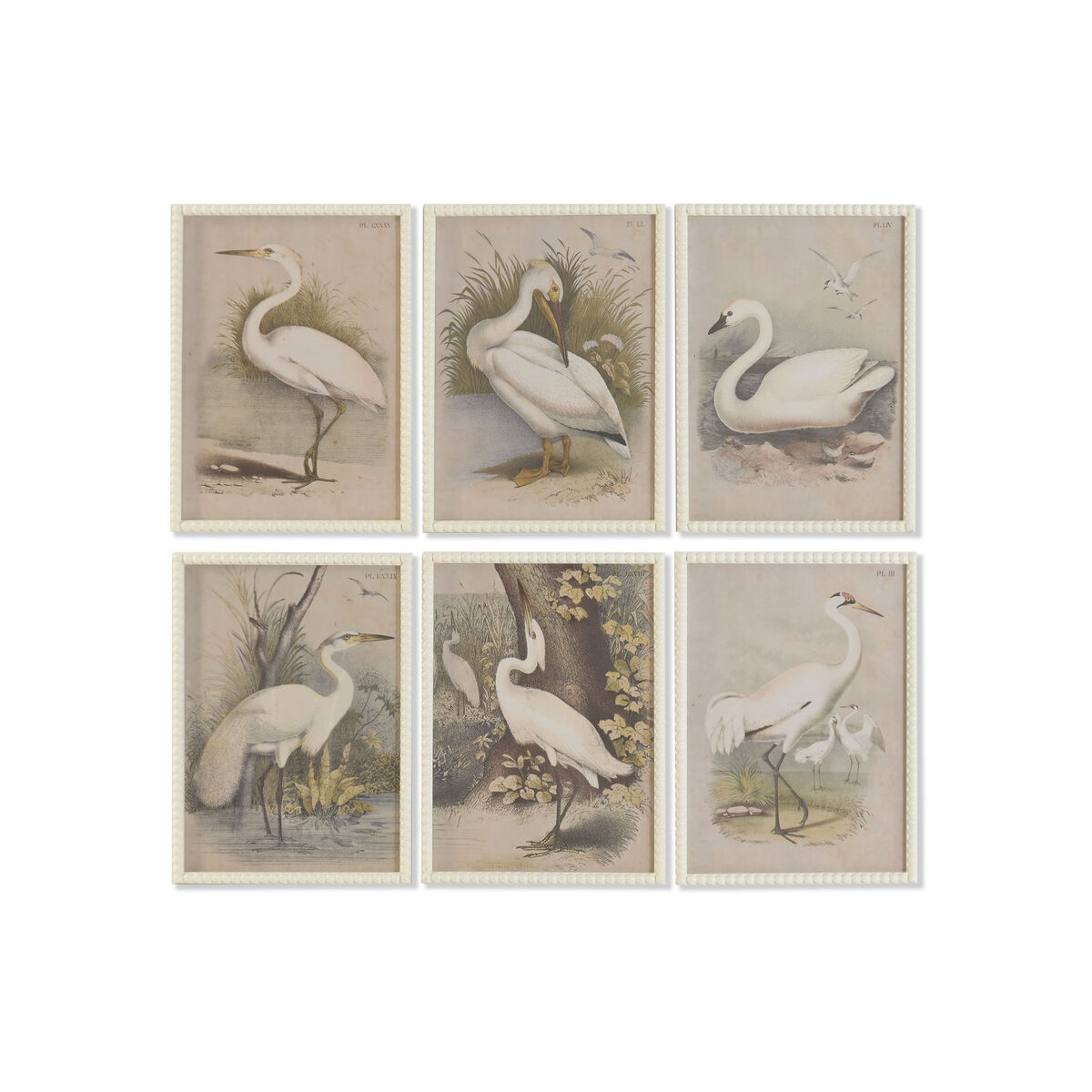 Cuadro Home ESPRIT Cristal Abeto 40 X 2,5 X 55 cm (6 Unidades) 1 S3062606_0