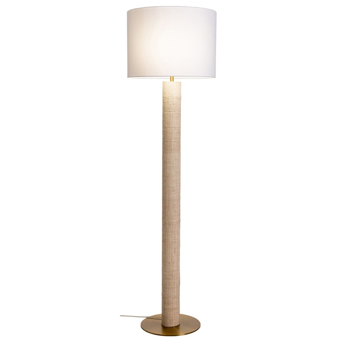 Lámpara de Pie Home ESPRIT Beige Dorado 220 V 42 X 42 X 152 CM 1 S3062647_0