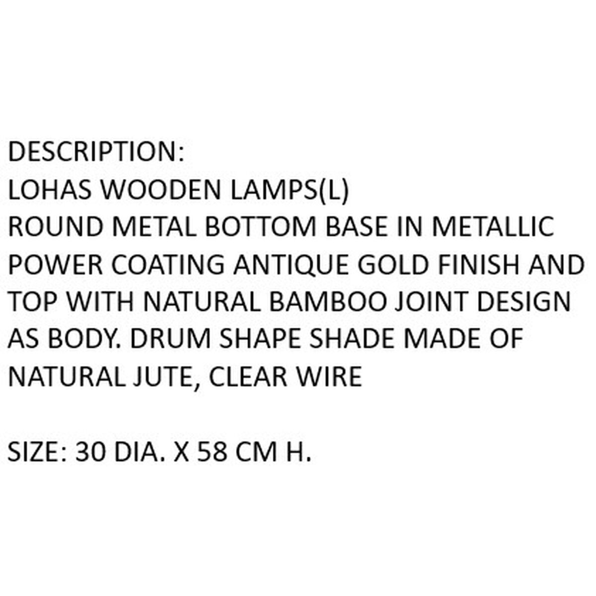 Lámpara de mesa Home ESPRIT Marrón 50 W 220 V 6 S3062650_5