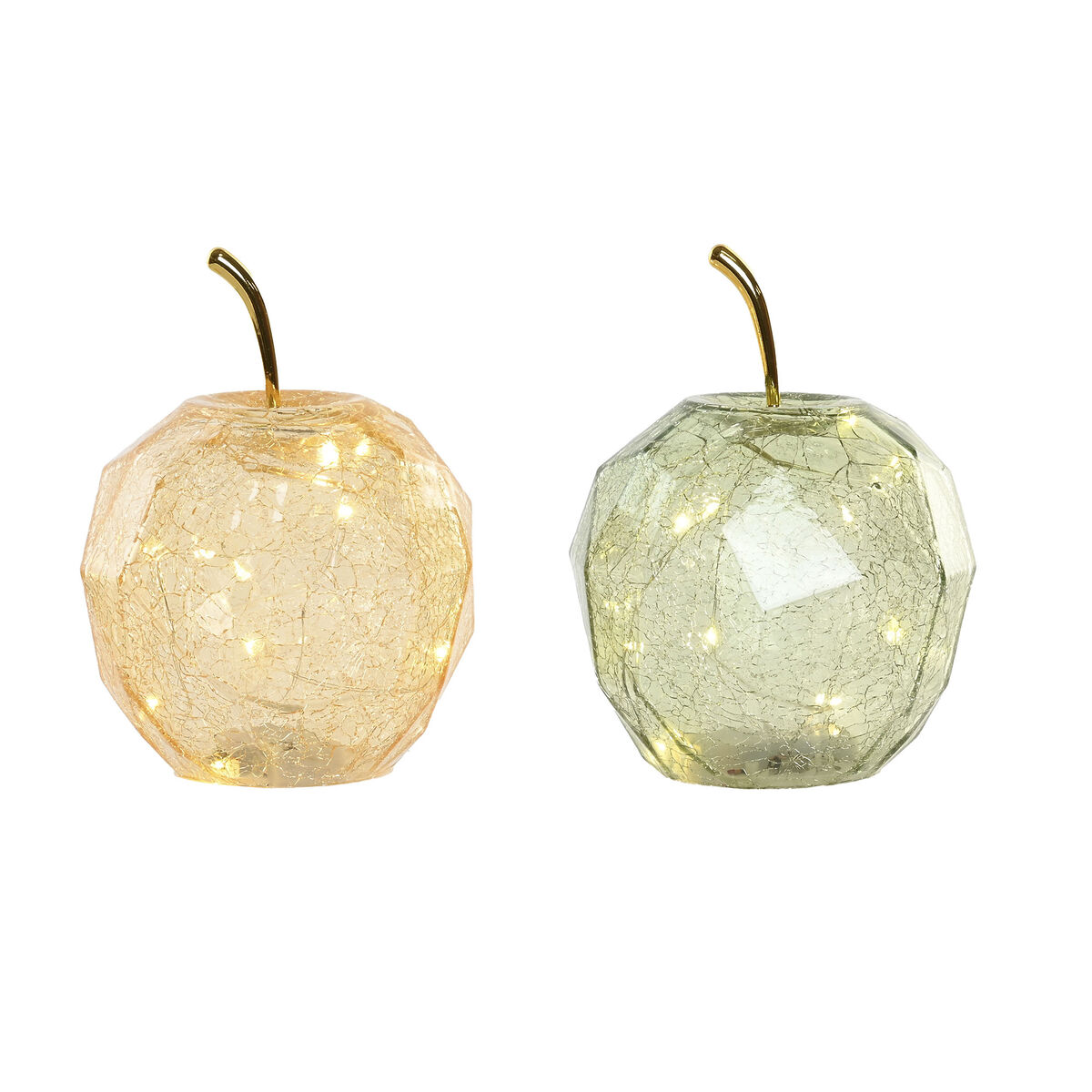 Decoración luminosa Home ESPRIT Cristal Shabby Chic 12 x 12 x 17 cm (2 Unidades) 3 S3062619_2