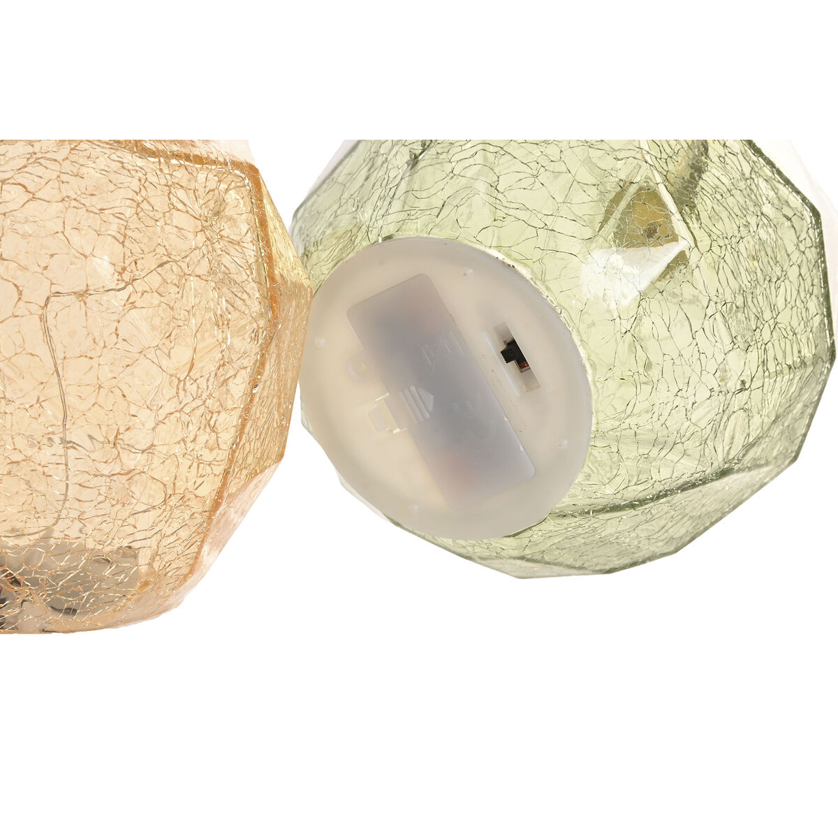 Decoración luminosa Home ESPRIT Cristal Shabby Chic 12 x 12 x 17 cm (2 Unidades) 5 S3062619_4