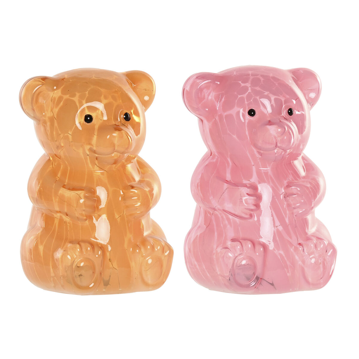 Decoración luminosa Home ESPRIT Cristal Urbano 13 x 14 x 20 cm (2 Unidades) 1 S3062620_0