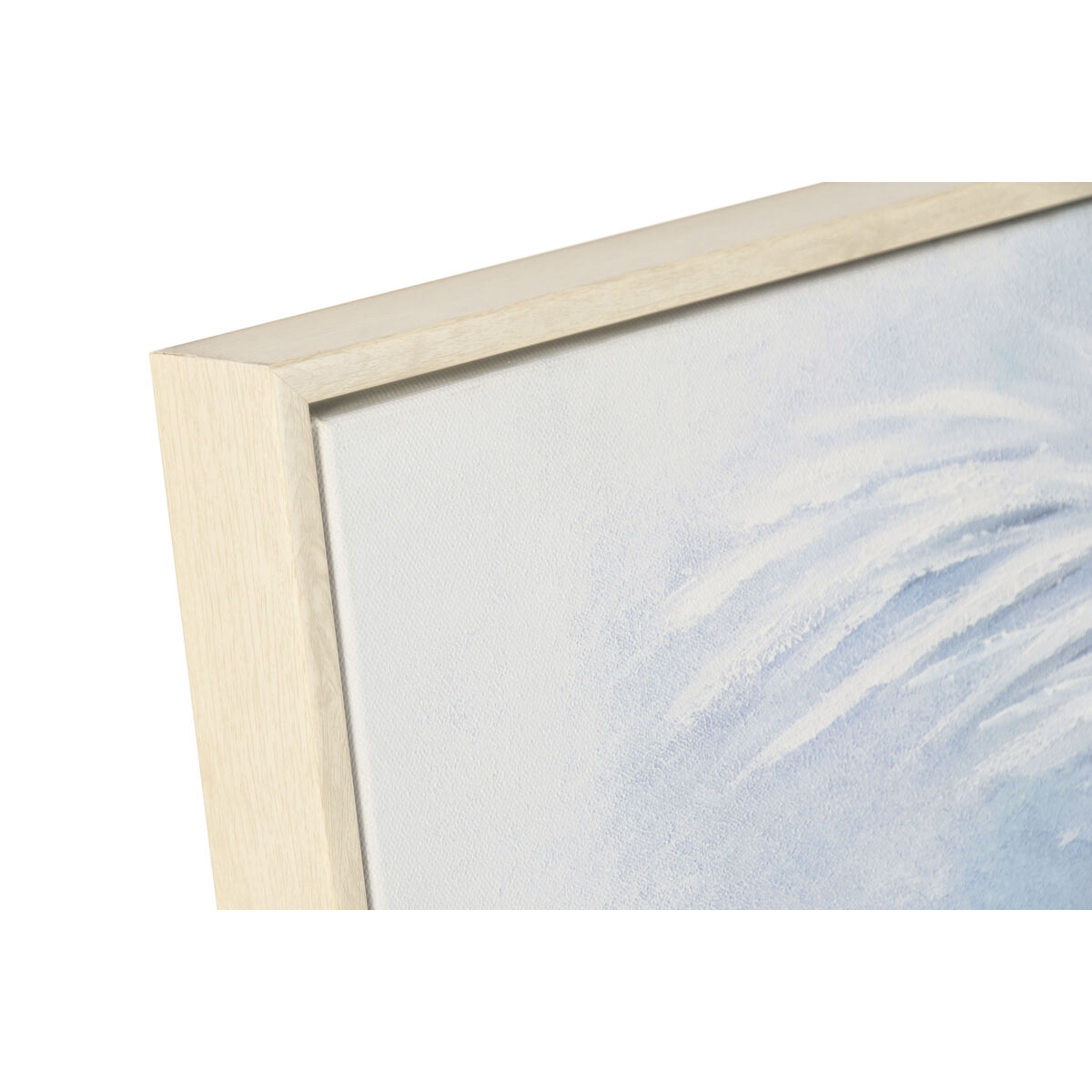 Lienzo Home ESPRIT Azul Blanco Palmeras Tropical 82,5 x 3,5 x 122,5 cm (2 Unidades) 2 S3062151_1