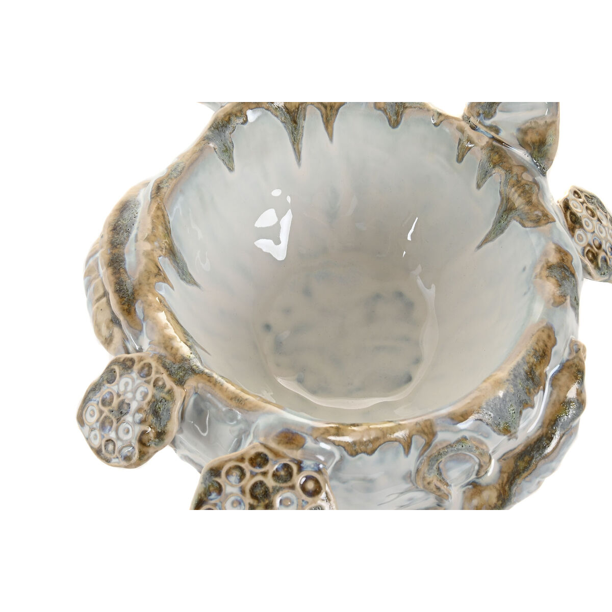 Centro de Mesa Home ESPRIT Azul Blanco Cerámica 28 x 25 x 13 cm 3 S3062260_2