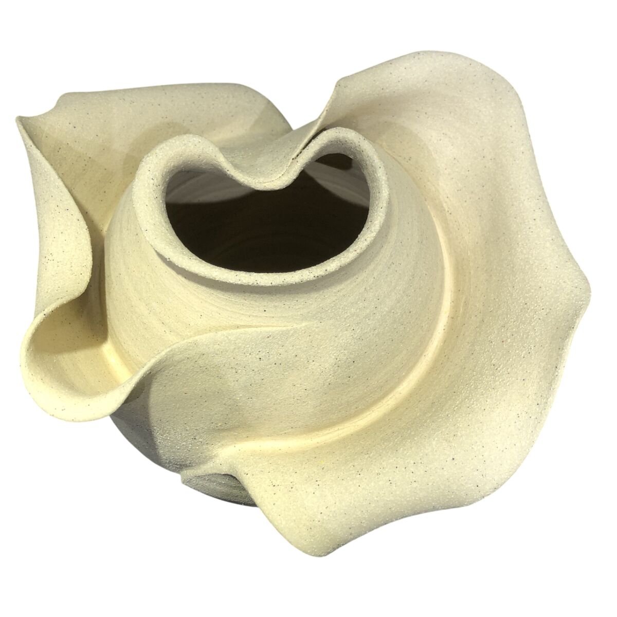 Jarrón Home ESPRIT Blanco Cerámica Estilo artesanal Moderno 24 x 24 x 37 cm 4 S3062666_3