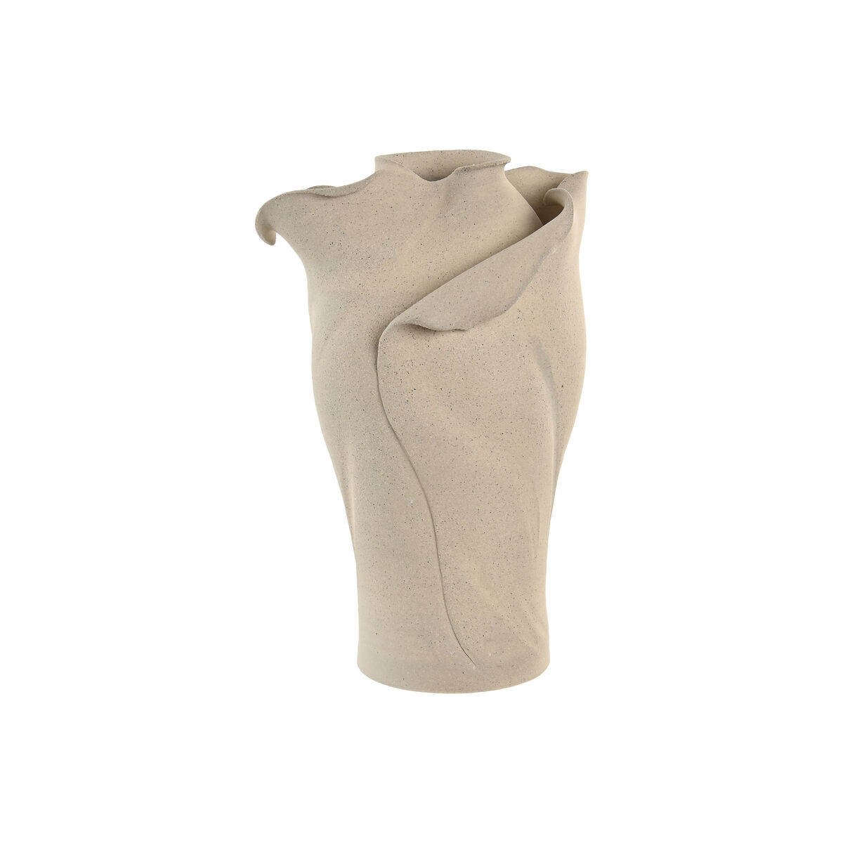 Jarrón Home ESPRIT Blanco Cerámica Estilo artesanal Moderno 24 x 24 x 37 cm 1 S3062666_0