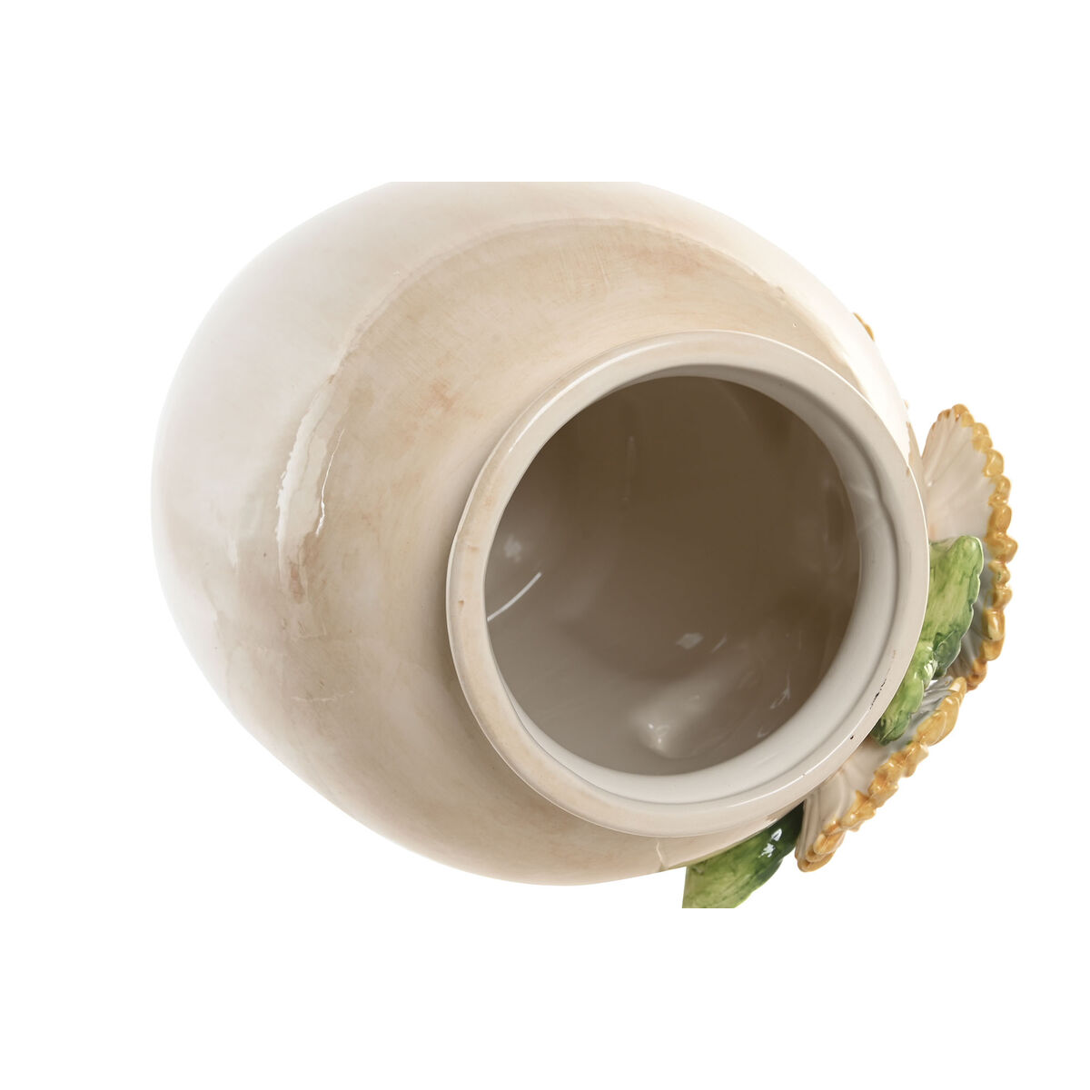 Jarrón Home ESPRIT Amarillo Beige Cerámica Shabby Chic 26 x 26 x 34 cm 3 S3063156_2