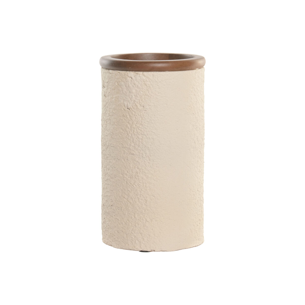 Jarrón Home ESPRIT Marrón Beige Terracota Madera de mango 16 x 16 x 30 cm 1 S3062785_0