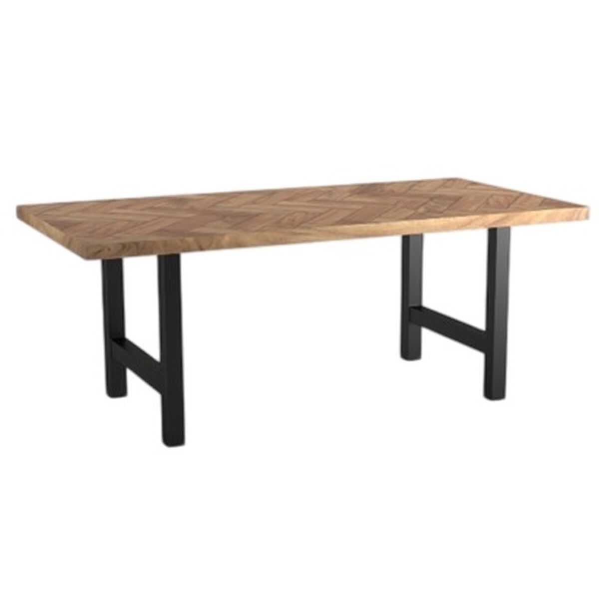 Mesa de Comedor Home ESPRIT Metal Madera de acacia 180 x 90 x 76 cm 2 S3062697_1