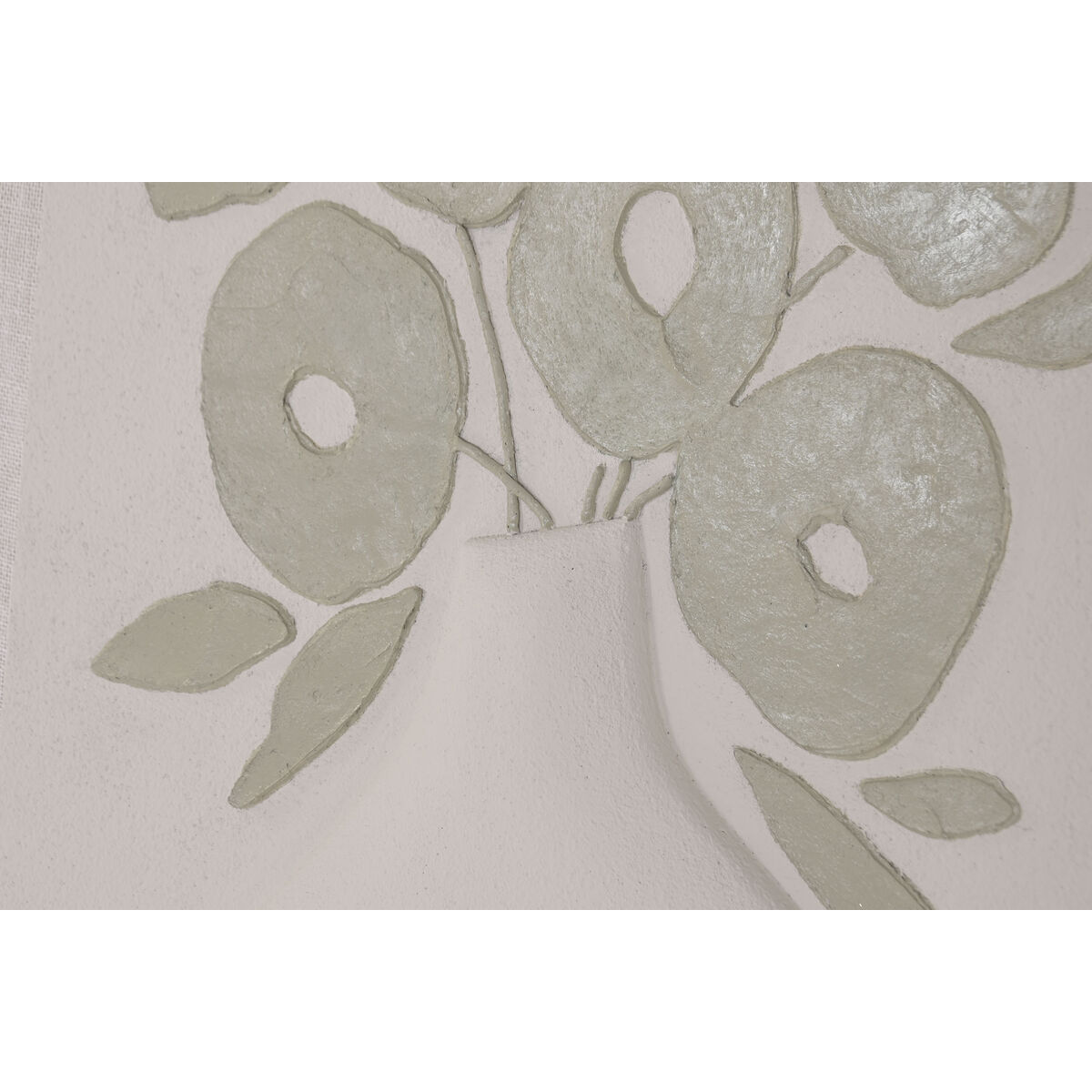 Lienzo Home ESPRIT Verde Beige Jarrón Escandinavo 80 x 3 x 120 cm 80 X 10 X 120 CM (2 Unidades) 4 S3062388_3